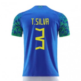 Seconda Maglia Brasile Mondiali 2022 Thiago Silva 3